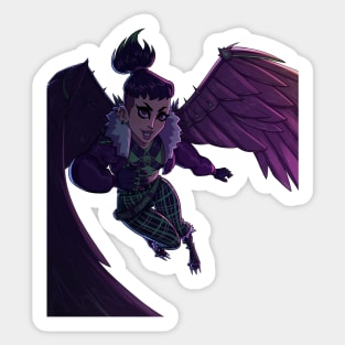 Female Vulture Sticker